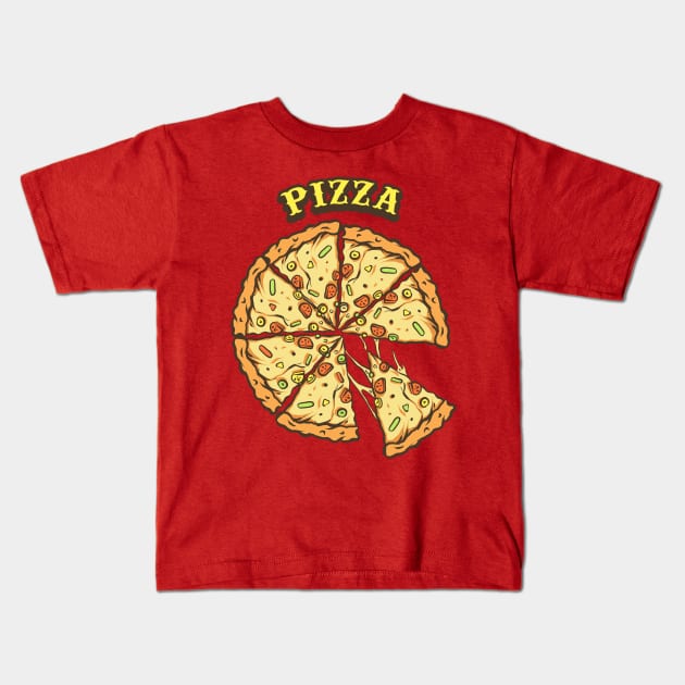 pizza Kids T-Shirt by donipacoceng